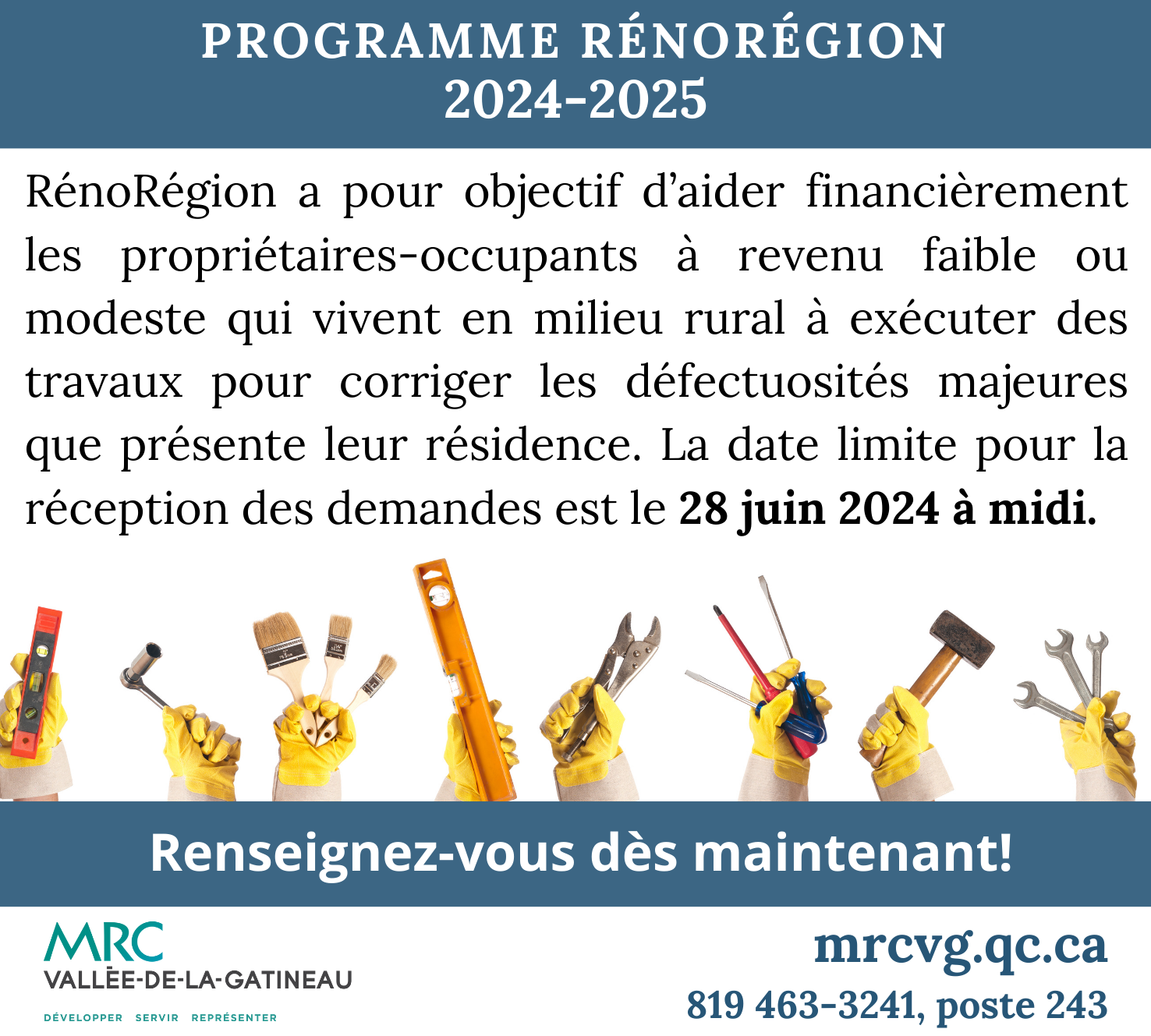Programme RénoRégion 2024 2025