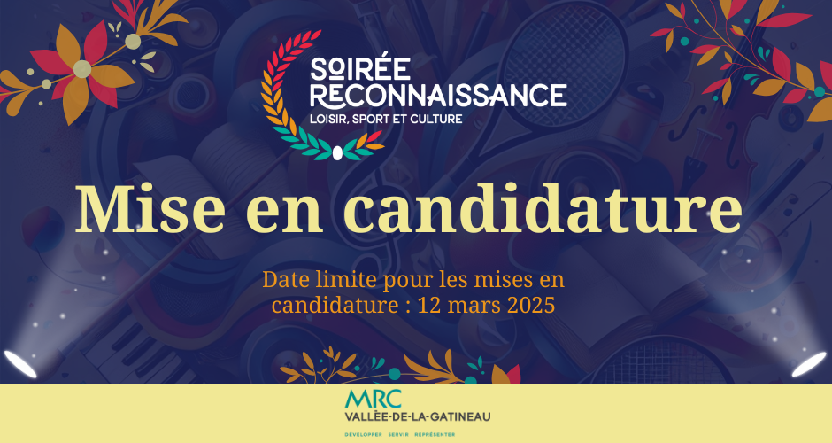 Mise en candidature 2025 Soiree reconnaissance