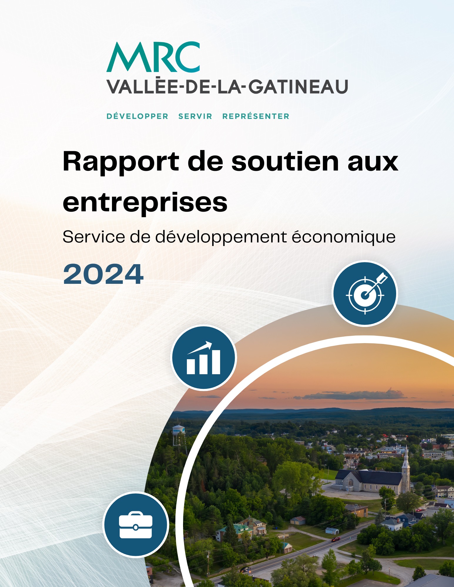 Page couverture Rapport de soutien aux entreprises 2024